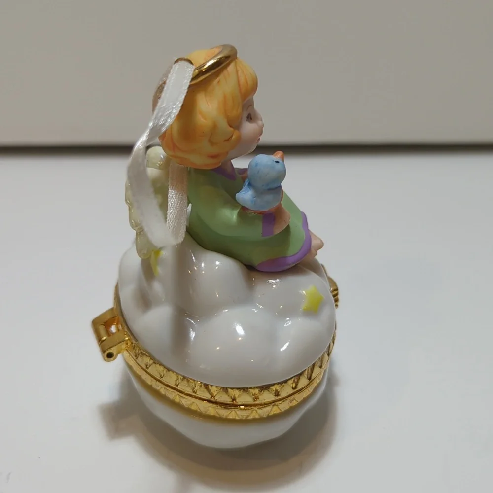 Hallmark Trinket Box Angel Ornament 1999 Little Cloud Keeper